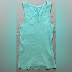 Maurices Teal Ribbed Tank Top